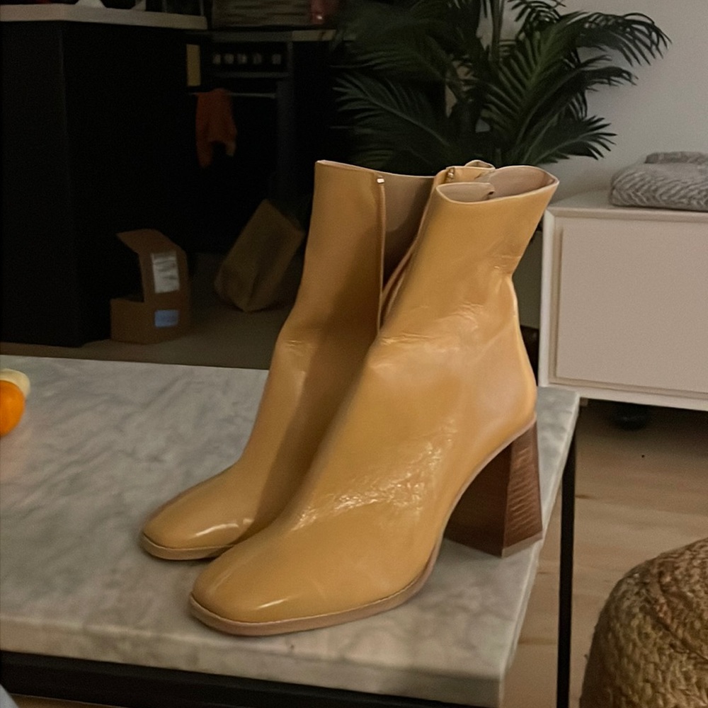 Minnelli Paris boots - short boots in beige (mustard tint) size EU40. Worn once